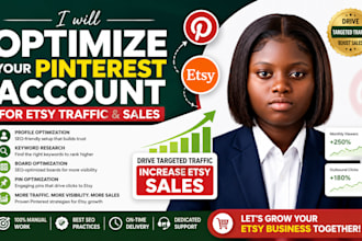 optimize your pinterest account for etsy traffic and sales