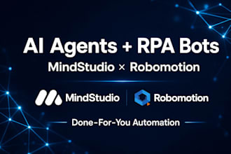 build custom ai agents and rpa automations with mindstudio and robomotion