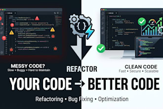 refactor, clean, and optimize your code