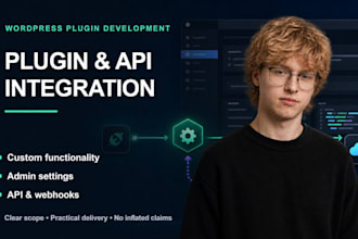 develop or customize a wordpress plugin with API integration
