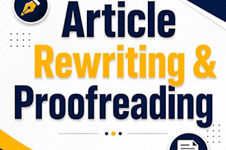 rewrite and edit your articles or text content