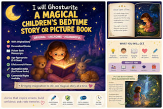 write a magical personalized children bedtime story or picture book