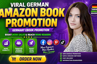 do viral german amazon book promotion, germany ebook promotion, boost book sales