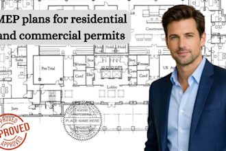 design complete mep engineering plans for residential and commercial permits