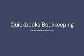 do quickbooks bookkeeping and virtual admin support