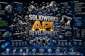 develop solidworks API macro cad automation, plugin engineering software