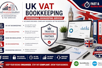 manage your UK vat bookkeeping organize records for UK businesses reconcile bank