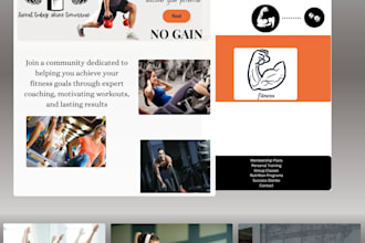 do visually appealing landing page design for fitness brands
