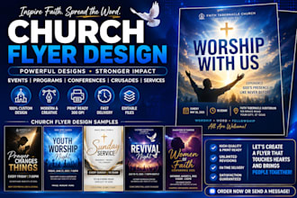 design church flyer event flyer postcard design marketing flyer funeral flyer