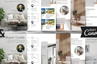 real estate buyer guide canva realtor buyer packet home buying guide