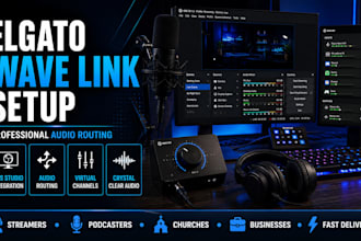 setup and fix elgato wave link for obs studio streaming