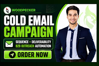 woodpecker cold email campaign sequence deliverability b2b outreach automation