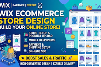design wix ecommerce website setup wix online store wix website redesign store