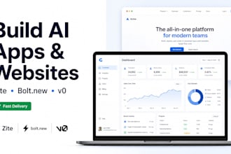 create full stack ai apps and mvps using bolt new, v0 and zite