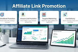 promote clickbank affiliate link, amazon link and affiliate marketing