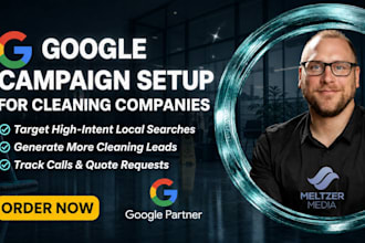setup google ads for your cleaning company