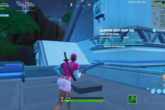 uefn fortnite battle royale map, zonewar map, 2v2, 1v1, parkour map, gun game