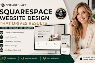 build squarespace website and redesign squarespace website
