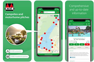 develop camping app, campsite locator app, camping gear guide app