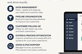 manage your CRM and organize your sales pipeline