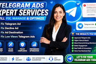fix telegram ad, fix all ads error, fix ad destination for bot, forex channel