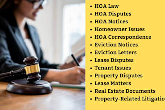 hoa lawyer in california for eviction notice, lease,eviction letter,legal review