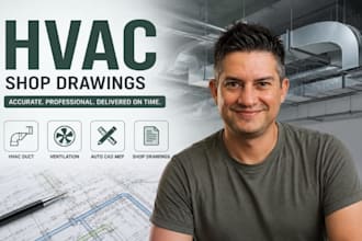 do hvac shop drawings, hvac duct drawing, autocad mep, ventilation cad drafts 2d