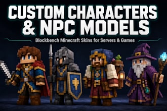 make high quality and detailed 3d models in blockbench