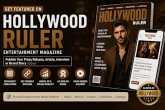 get article publish or interview on top celebrity magazine
