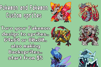 make you custom pokemon sprites
