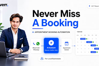 an ai appointment booking assistant to capture missed calls