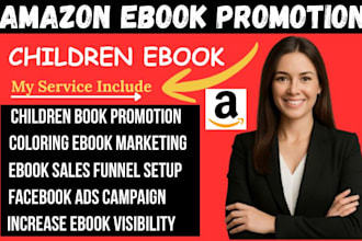 do amazon children book promotion, coloring ebook ads campaign, KDP marketing