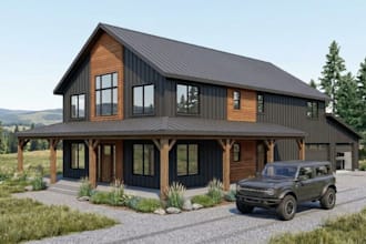 design pole barn house plans, 3d renderings, and construction plans