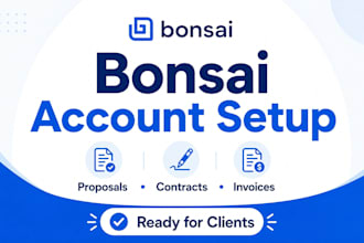create professional bonsai setup with proposals, contracts and invoicing