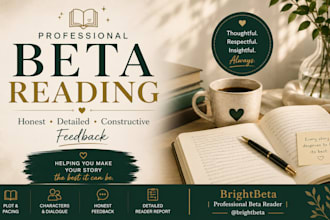 read your novel and provide detailed, honest feedback