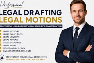do legal drafting legal motion legal complaints legal lawsuits legal appeal