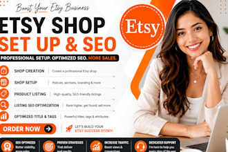 do etsy SEO listing, etsy product listing and optimize etsy shop