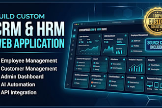 build CRM hrm web application for employee and customer management