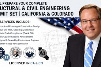 civil and structural engineer for california and colorado permit set