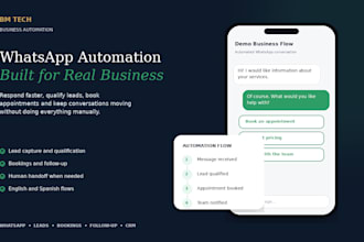 build whatsapp automation and chatbot flows