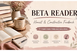 beta read your book and provide honest feedback