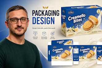 design branded dieline templates for folding carton, product boxes and bottles