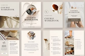 do wookbook design, ebook design, canva workbook, pdf design,lead magnet,journal