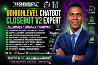 gohighlevel chatbot, ghl closebot v2, ghl website, gohighlevel conversation ai