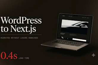 migrate your wordpress site to a fast next js website