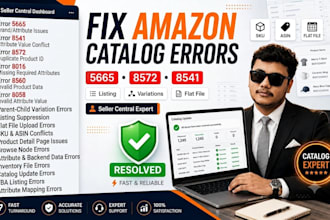 fix amazon error 5665, 8572, 8541, and catalog product listing issues