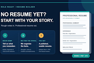 build your resume from scratch