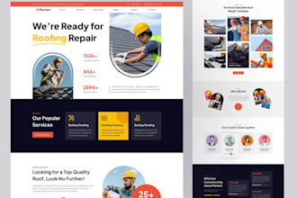 design handyman website, junk cleaning website, plumbing, painting service web