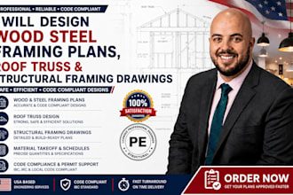 design wood steel framing plans roof truss and structural framing drawings