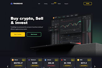 develop crypto exchange website, web3 dapp,defi platform, p2p exchange website